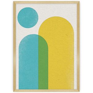 Dekoria - Abstract Shapes II - Gelb-Grün-Blau - 40x50 cm - Poster Dekoria - Abstract Shapes II - Gelb-Grün-Blau - 40x50 cm - Poster