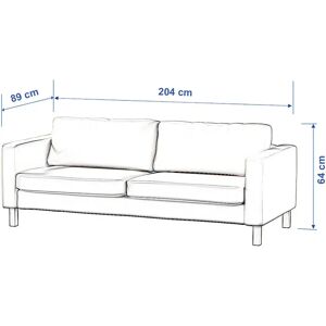 Dekoria - Karlstad - Beige - 204x89x64 - Sofabezug Dekoria - Karlstad - Beige - 204x89x64 - Sofabezug