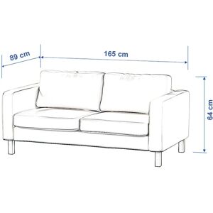 Dekoria Karlstad 2-osobową nierozkładaną krótki - Weiß - Größe 165 x 89 x 64 cm - Sofabezug Dekoria Karlstad 2-osobową nierozkładaną krótki - Weiß - Größe 165 x 89 x 64 cm - Sofabezug