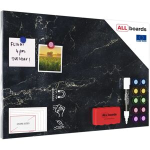 ALLboards Magnettafel Schwarzer Marmor 60x40cm ALLboards Magnettafel Schwarzer Marmor 60x40cm