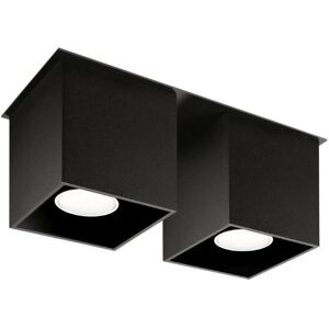 Sollux QUAD 2 Surface Mount Ceiling Light - Modern Aluminum Black Sollux QUAD 2 Surface Mount Ceiling Light - Modern Aluminum Black