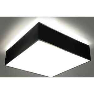 Sollux Lighting Horus 2 Light Flush Square Ceiling Light Black - Ceiling Light Sollux Lighting Horus 2 Light Flush Square Ceiling Light Black - Ceiling Light