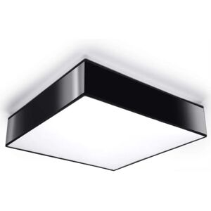 Sollux Lighting Horus 3 Light Flush Square Ceiling Light Black - Ceiling Lamp Sollux Lighting Horus 3 Light Flush Square Ceiling Light Black - Ceiling Lamp