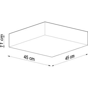 Sollux Lighting Horus 3 Luci Plafoniera Quadrata - Lampadario da soffitto Sollux Lighting Horus 3 Luci Plafoniera Quadrata - Lampadario da soffitto