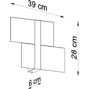 Sollux Lighting Massimo 2 Light Flush Wall Light White Chrome - Wall Lamp Sollux Lighting Massimo 2 Light Flush Wall Light White Chrome - Wall Lamp
