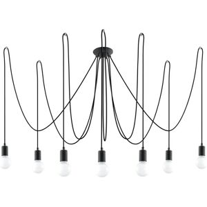 Sollux EDISON 7-Light Black Pendant - Chandelier Sollux EDISON 7-Light Black Pendant - Chandelier