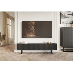 Selsey Meuble TV noir - Veldio - Design contemporain - 175 cm - Publicité Selsey Meuble TV noir - Veldio - Design contemporain - 175 cm - Publicité