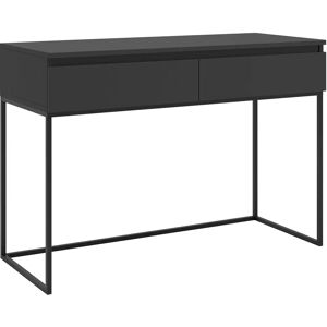 Selsey Bemmi Mesa de tocador negra - 120cm, 2 cajones Selsey Bemmi Mesa de tocador negra - 120cm, 2 cajones