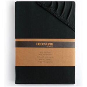 DecoKing Amber Black Fitted Sheet - Bedding DecoKing Amber Black Fitted Sheet - Bedding