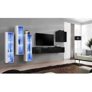 ASM - Switch XIII - Bílá-Černá - 330x160x40 - TV skříň ASM - Switch XIII - Bílá-Černá - 330x160x40 - TV skříň