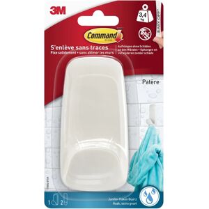 Crochet Blanc en Plastique – 3,4kg Max - Publicité Crochet Blanc en Plastique – 3,4kg Max - Publicité