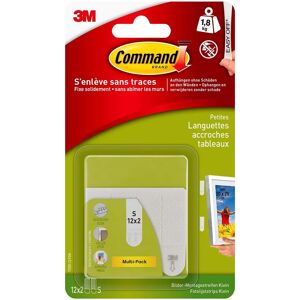 Bandes adhésives blanches COMMAND - Crochets pour tableaux Bandes adhésives blanches COMMAND - Crochets pour tableaux