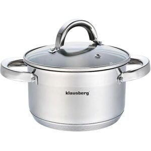 Casserole Klausberg 22cm Argent Multi-couche avec Couvercle - Publicité Casserole Klausberg 22cm Argent Multi-couche avec Couvercle - Publicité
