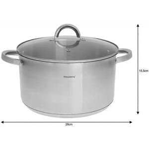 Ensemble de casseroles multi-couches Klausberg 28cm - Argent - Publicité Ensemble de casseroles multi-couches Klausberg 28cm - Argent - Publicité