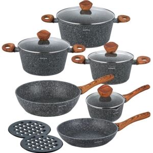 Set de 12 pièces de casseroles en granit Klausberg - Publicité Set de 12 pièces de casseroles en granit Klausberg - Publicité