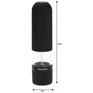 Klausberg KB7434 Moulin électrique LED pour sel ou poivre - Moulin électrique sel et poivre - Noir - Publicité Klausberg KB7434 Moulin électrique LED pour sel ou poivre - Moulin électrique sel et poivre - Noir - Publicité