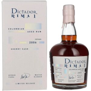 Dictador Rima 16 jaar oude sherryfust rum - Luxe Cadeaudoos Dictador Rima 16 jaar oude sherryfust rum - Luxe Cadeaudoos