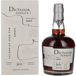 Dictador PÁRRAFO I 19 Jaar Oud BORBÓN Vintage 2003 - Rum Dictador PÁRRAFO I 19 Jaar Oud BORBÓN Vintage 2003 - Rum