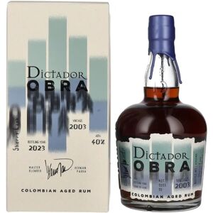Dictador OBRA Vintage 20 Jaar Oude Sherryvaten Rum - Rum Dictador OBRA Vintage 20 Jaar Oude Sherryvaten Rum - Rum