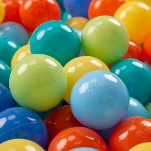 KiddyMoon 100 Balles 7cm Plastique Souple pour Enfants - Type de Produit - Publicité KiddyMoon 100 Balles 7cm Plastique Souple pour Enfants - Type de Produit - Publicité