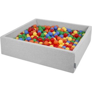 KiddyMoon Piscine à Boules - 120x30cm, 300 Boules, Gris Clair - Publicité KiddyMoon Piscine à Boules - 120x30cm, 300 Boules, Gris Clair - Publicité
