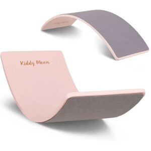KiddyMoon Różowa drewniana deska równowagi dla dzieci - Balance-Board KiddyMoon Różowa drewniana deska równowagi dla dzieci - Balance-Board