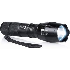 Lampe de poche LED Libox LB0110 - Torche à main, 12/18cm, Noir - Publicité Lampe de poche LED Libox LB0110 - Torche à main, 12/18cm, Noir - Publicité