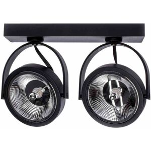 Milagro Projecteur de surface Lugar Noir 2xAR111 GU10 - Projecteur - Publicité Milagro Projecteur de surface Lugar Noir 2xAR111 GU10 - Projecteur - Publicité
