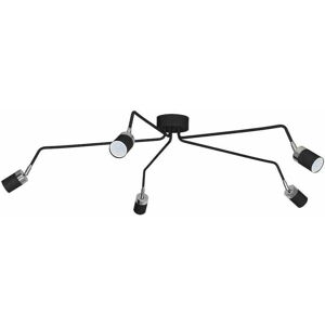 Lampada da soffitto Joker nera 5xGU10 Milagro Lampada da soffitto Joker nera 5xGU10 Milagro