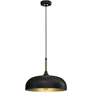Milagro Lincoln Black/Gold Suspension Lamp - Pendant Light for Modern and Classic Interiors Milagro Lincoln Black/Gold Suspension Lamp - Pendant Light for Modern and Classic Interiors