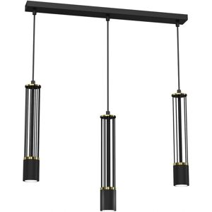 Milagro Modelo MLP8410 Lámpara Colgante - 3x40W GU10, Negro/Dorado Milagro Modelo MLP8410 Lámpara Colgante - 3x40W GU10, Negro/Dorado