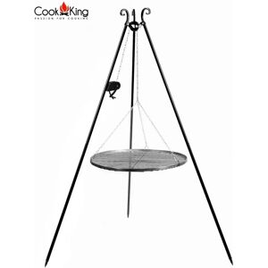 Barbecue Trépied Cook King 180cm Acier Naturel - Pliable & Avec Treuil - Publicité Barbecue Trépied Cook King 180cm Acier Naturel - Pliable & Avec Treuil - Publicité