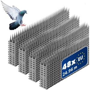 KADAX Bird Spikes 48pcs 25m Grey Bird Repellent KADAX Bird Spikes 48pcs 25m Grey Bird Repellent