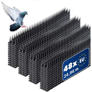 KADAX Bird Spikes - 48 pcs 25m Black KADAX Bird Spikes - 48 pcs 25m Black