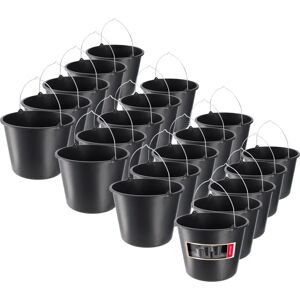 KADAX Plastic Buckets 12L - Construction & Garden Utility KADAX Plastic Buckets 12L - Construction & Garden Utility