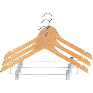 KADAX Wooden clothes hangers with clips - 3pcs KADAX Wooden clothes hangers with clips - 3pcs