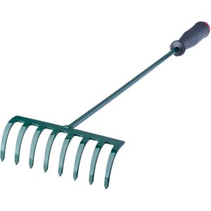 KADAX Garden Rake with Shaft - 60cm 8-tine KADAX Garden Rake with Shaft - 60cm 8-tine