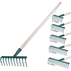 KADAX Leaf Rake Wooden Handle - Garden Tool for Leaves KADAX Leaf Rake Wooden Handle - Garden Tool for Leaves