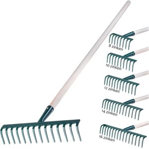 KADAX Wooden Handle 14-Tine Garden Rake KADAX Wooden Handle 14-Tine Garden Rake