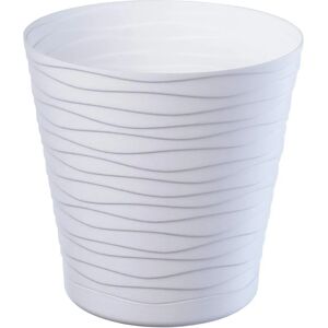 Kadax 21 Cm Plastic Flower Pot with Lid and Support - Indoor Use Kadax 21 Cm Plastic Flower Pot with Lid and Support - Indoor Use