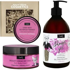 Zestaw pielęgnacyjny ciała LaQ Kitten Magnolia - Rutyna pielęgnacji skóry Zestaw pielęgnacyjny ciała LaQ Kitten Magnolia - Rutyna pielęgnacji skóry