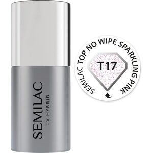 Semilac No Wipe Sparkling Pink UV Top Coat - Überlack Semilac No Wipe Sparkling Pink UV Top Coat - Überlack