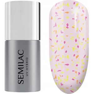 Semilac Peach Galaxy Top No Wipe Matt - Capa superior Semilac Peach Galaxy Top No Wipe Matt - Capa superior