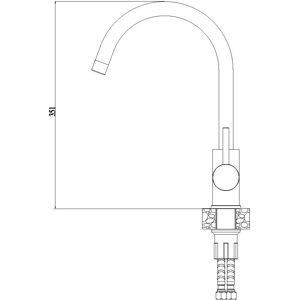 Grifo de Cocina Satinado Alveus Elza - Grifo de Cocina Grifo de Cocina Satinado Alveus Elza - Grifo de Cocina