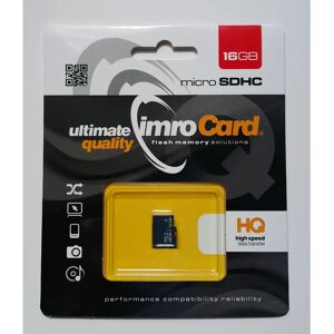 IMRO 10/16G UHS-I Paměťová karta - 16GB MicroSDHC Třída 10 IMRO 10/16G UHS-I Paměťová karta - 16GB MicroSDHC Třída 10