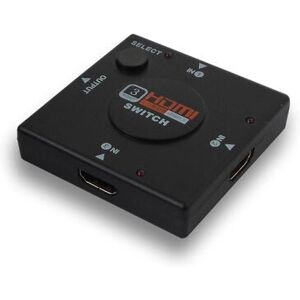 Interrupteur vidéo HDMI Savio CL-26 - 3 Entrées - Noir Interrupteur vidéo HDMI Savio CL-26 - 3 Entrées - Noir
