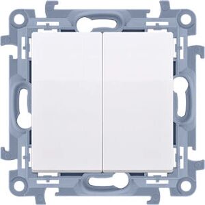 Kontakt-Simon CW5.01/11 Interrupteur Blanc - Plastique, 250V, 10A - Publicité Kontakt-Simon CW5.01/11 Interrupteur Blanc - Plastique, 250V, 10A - Publicité