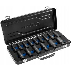 Högert HT4R049 Juego de 15 llaves de impacto - Negro y azul 1/2" Högert HT4R049 Juego de 15 llaves de impacto - Negro y azul 1/2"