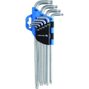 Högert Technik - Set of 9 TORX Keys T10-T50 - Durable Chrome Vanadium Steel Högert Technik - Set of 9 TORX Keys T10-T50 - Durable Chrome Vanadium Steel