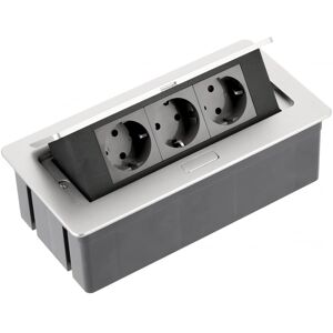 GTV Aluminium 3er Schuko Steckdose - Elektrischer Anschluss GTV Aluminium 3er Schuko Steckdose - Elektrischer Anschluss